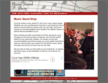 Tablet Screenshot of musicstandshop.com